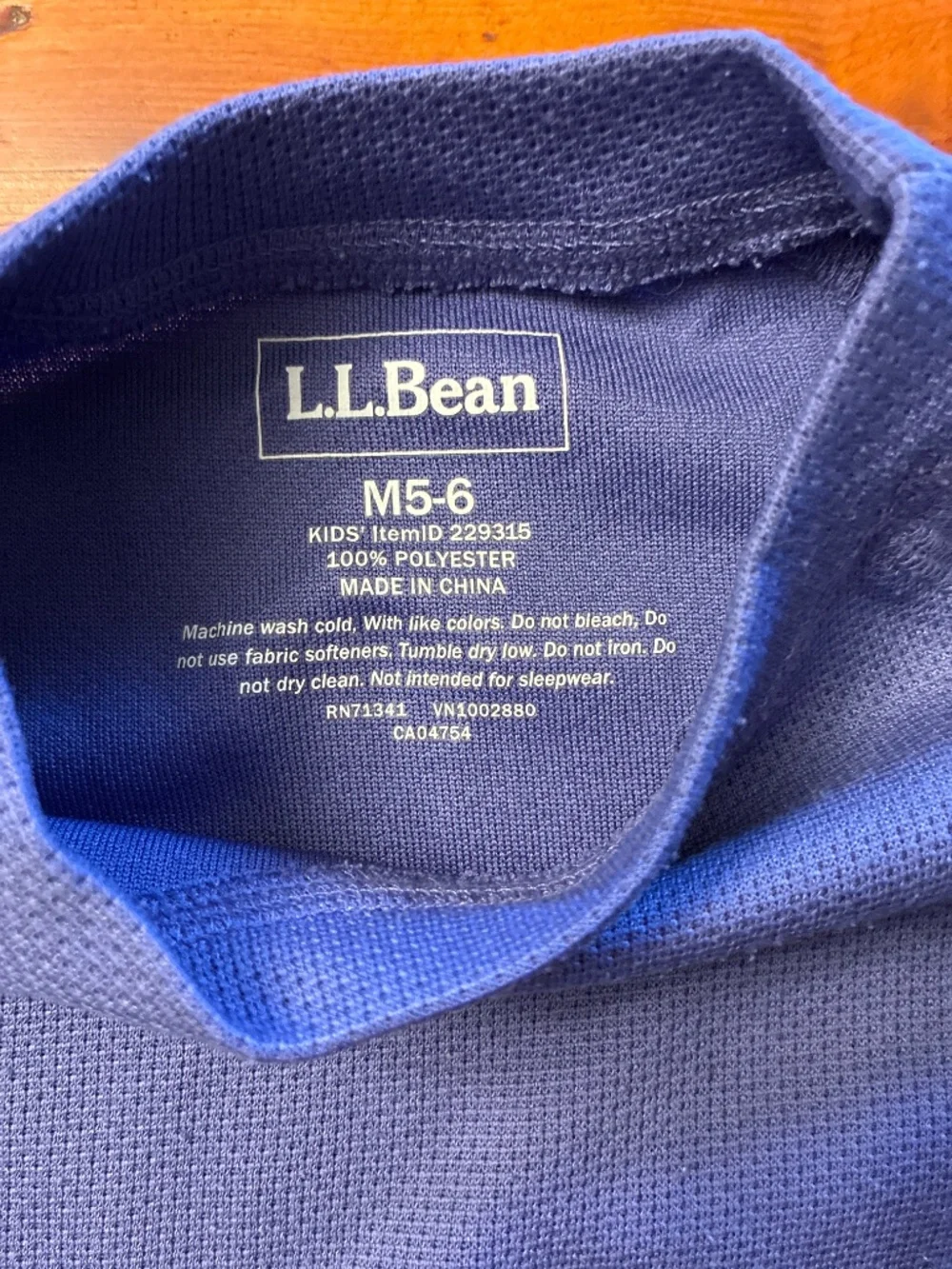 LLBean Kids Base Layers - set